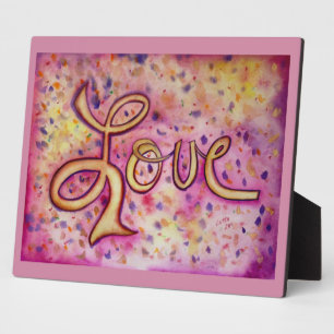 Photo Love Rose Glamour Peinture Poème Plaque