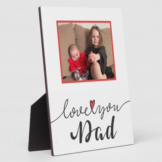 Photo Love You Dad Plaque (Côté)