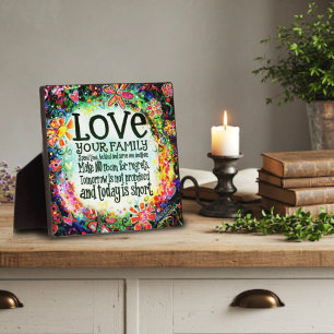 Photo Love Your Family "Inspirivity" Plaque