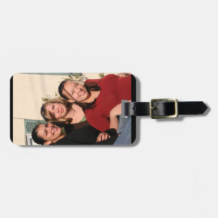 Photo Luggage Tag with Leather Strap