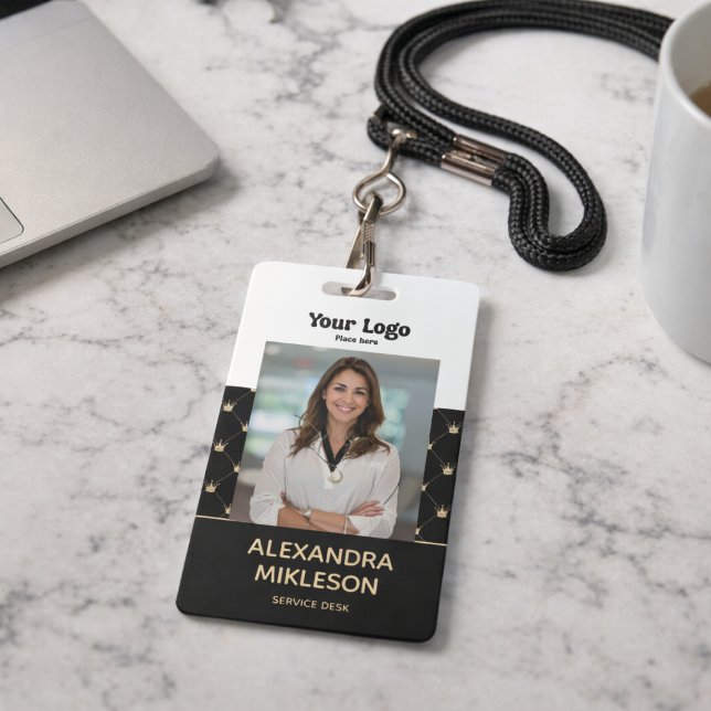 Photo Luxury Minimal Crown Pattern Badge (Creator Uploaded)