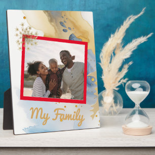 Photo Ma famille Plaque Tabletop est 8x10 Avec un Easel