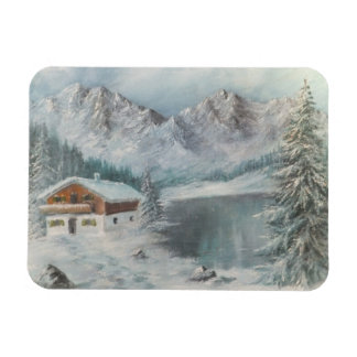 Photo Magnet Ann Hayes Painting Bavarian SnowDream