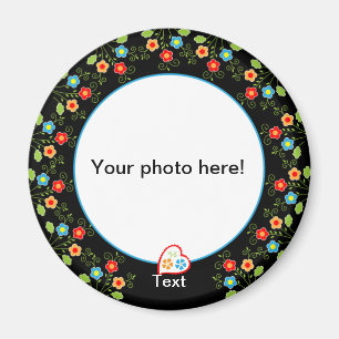 Photo magnet template