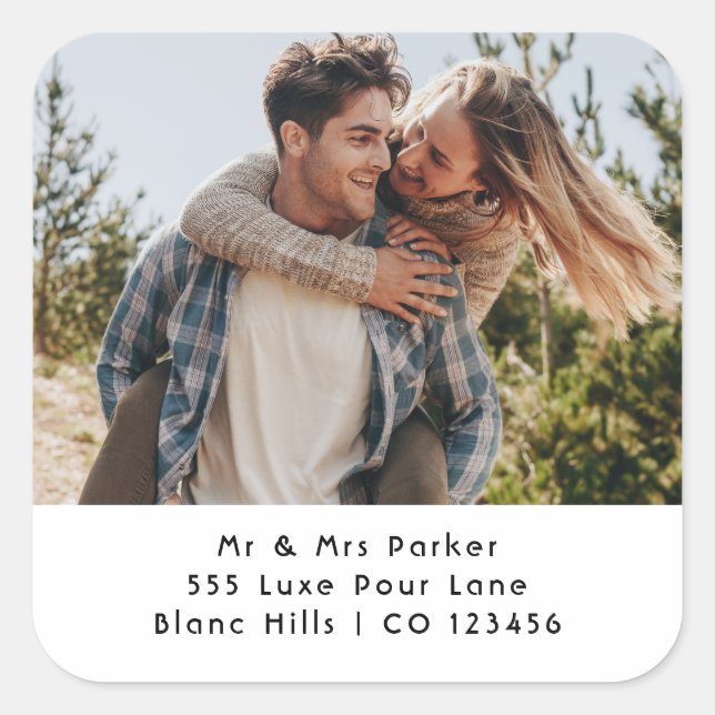 Photo Mailing Labels | Return Address Sticker Roll (Front)