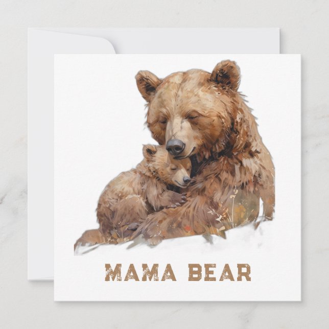 *~* Photo MAMA BEAR  Ap72 Sweet Mother's Day Card  (Front)