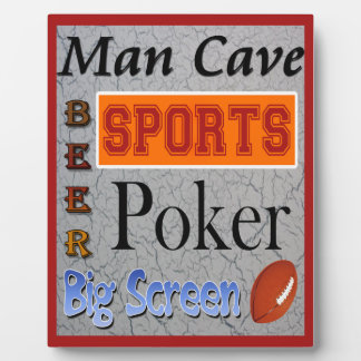 Photo Man Cave Plaque