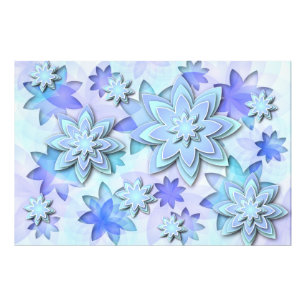 Photo mandala fleurs de lotus abstraites