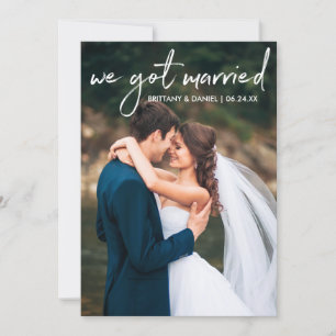 Photo manuscrite de script Nous avons eu une carte