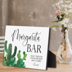 Photo Margarita Bar Signal mariage Tabletop Plaque