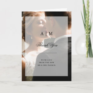 Photo Mariage moderne avec superposition Merci