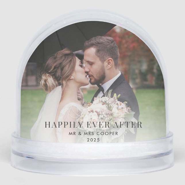 Photo Mariage moderne Happy Ever Christmas Custom (Avant)