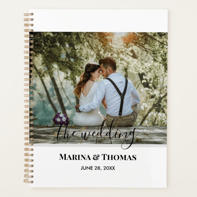 Photo Mariage Personnalisée Avec Calligraphie Mode (Devant)