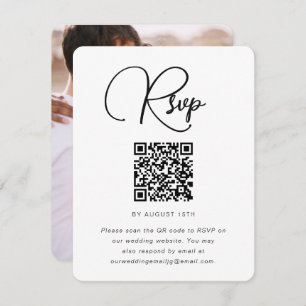 Photo Mariage tendance RSVP avec code QR