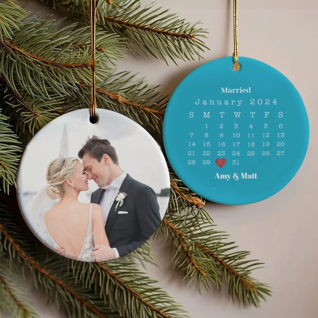 Photo mariée & Joyeuse, Noms et Date Noël (Créateur téléchargé)