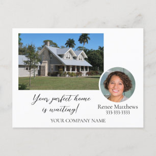 Photo Marketing Your Message Business Announcement Postcard