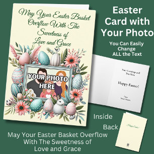 Photo, May Your Easter Basket Overflow Sweetness Card