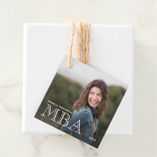 Photo MBA Degree Graduation Favour Tags (In Situ)