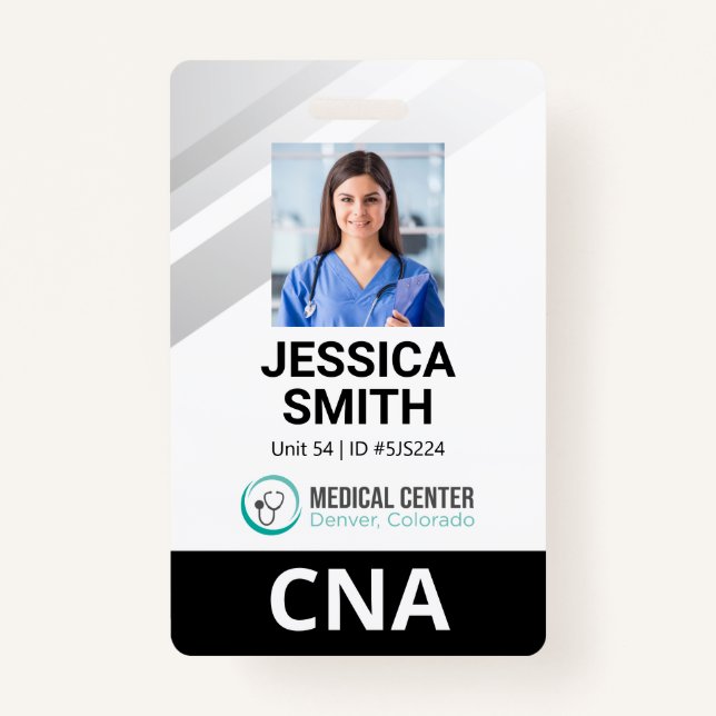 Photo Medical Identification Badge (Front)