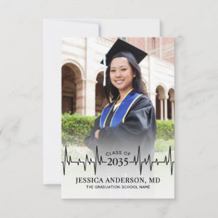 Photo Medical School Graduation Announcement