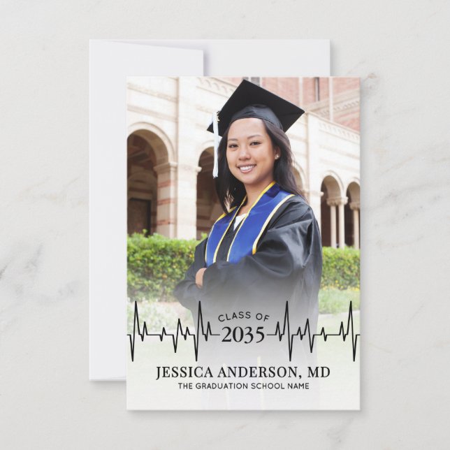 Photo Medical School Graduation Announcement (Front)
