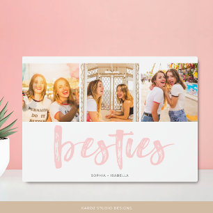 Photo Meilleures Amies Collage de Photos Plaque