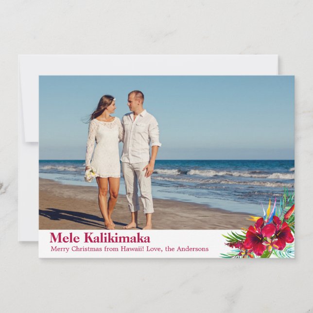 Photo Mele Kalikimaka Cartes de Noël (Devant)