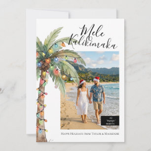 Photo Mele Kalikimaka Personalized Christmas Holiday Card
