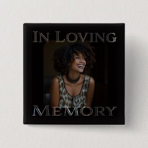 Photo Memorial 2 Inch Square Button