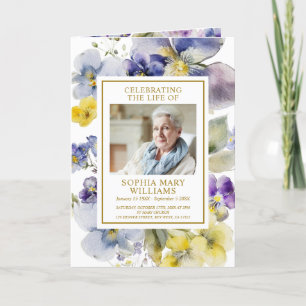 Photo Memorial Funeral Celebration of Life Program