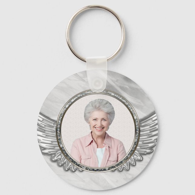 Photo Memorial Funeral  Keychain (Front)