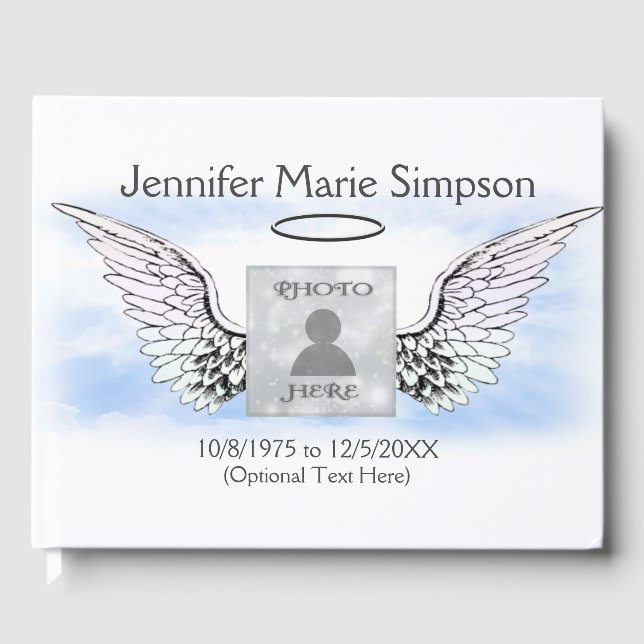 Photo Memorial Guest Book (Front)