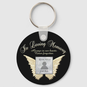 Photo Memorial in Loving Memory Keychain