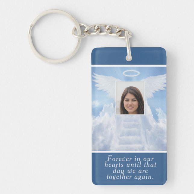 Photo Memorial in Loving Memory Keychain (Front)
