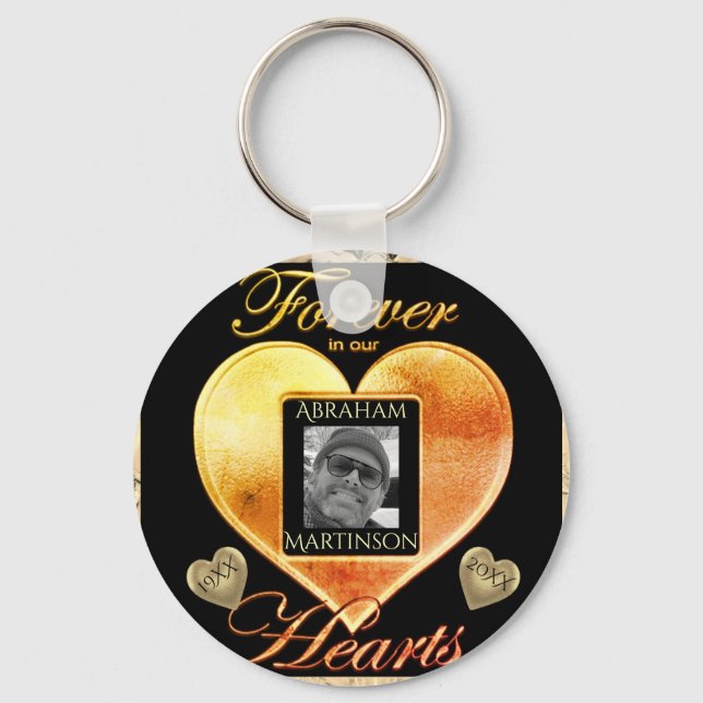 Photo Memorial in Loving Memory Keychain (Front)