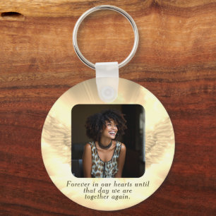 Photo Memorial in Loving Memory Keychain