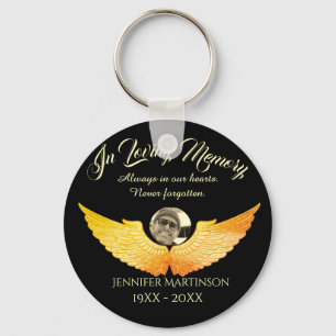 Photo Memorial in Loving Memory Keychain