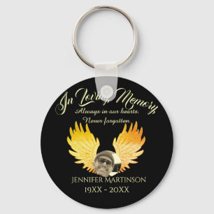 Photo Memorial in Loving Memory Keychain