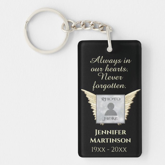 Photo Memorial Keychain (Front)
