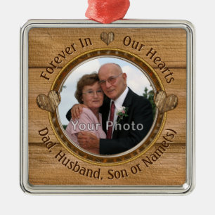 Photo Memorial Ornaments for Dad, Husband, Son