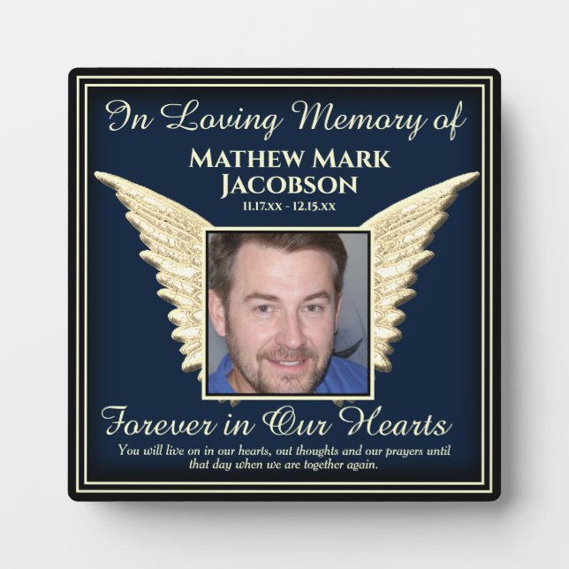 Photo Memorial Plaque (Front)