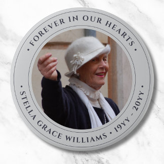 Photo Memorial Remembrance Tribute 3 Inch Round Button