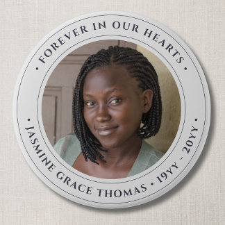 Photo Memorial Remembrance Tribute 3 Inch Round Button