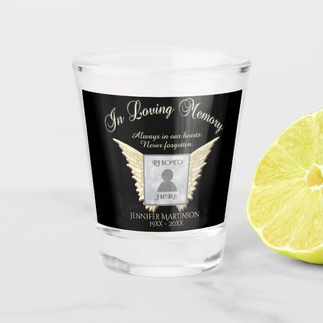 Photo Memorial Shot Glass (Front)