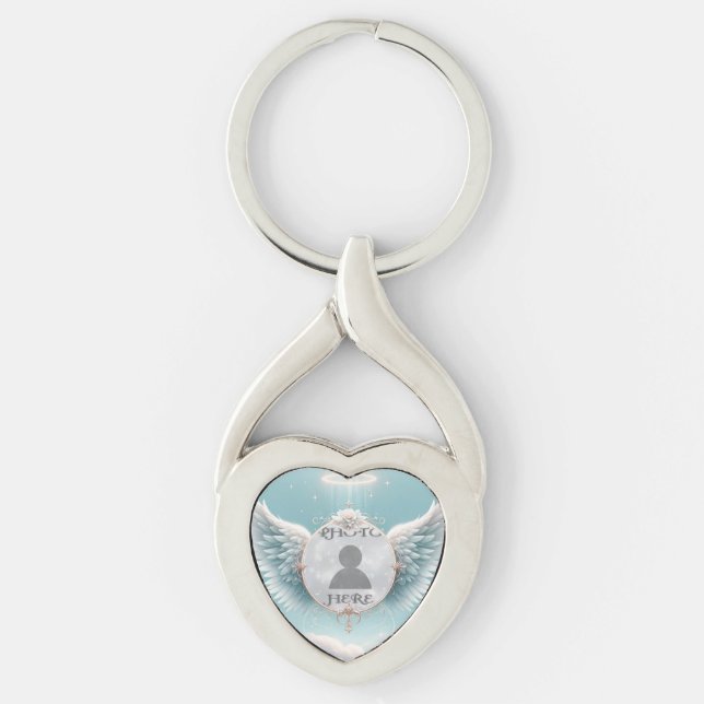 Photo Memorial Sympathy  Keychain (Front)