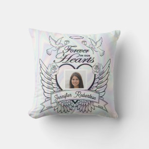 Photo Memorial  Throw Pillow