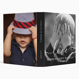 Photo Memory Album First Year Script Binder