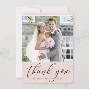 PHOTO MERCI jolie calligraphie blush rose pâle