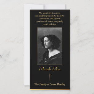 Photo Merci Sympathie avec croix de tuyauterie en