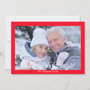 Photo Merry and Bright Holiday Card